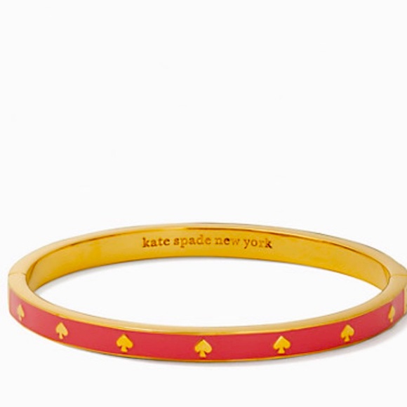 New Kate Spade spot the spade enamel hinged bangle - Picture 1 of 13